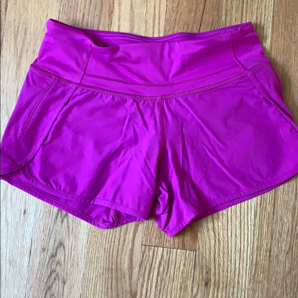 Hot pink Lululemon shorts